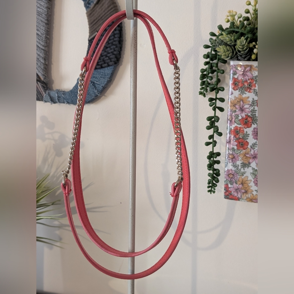Coral And Silver Crossbody Purse‎ Strap